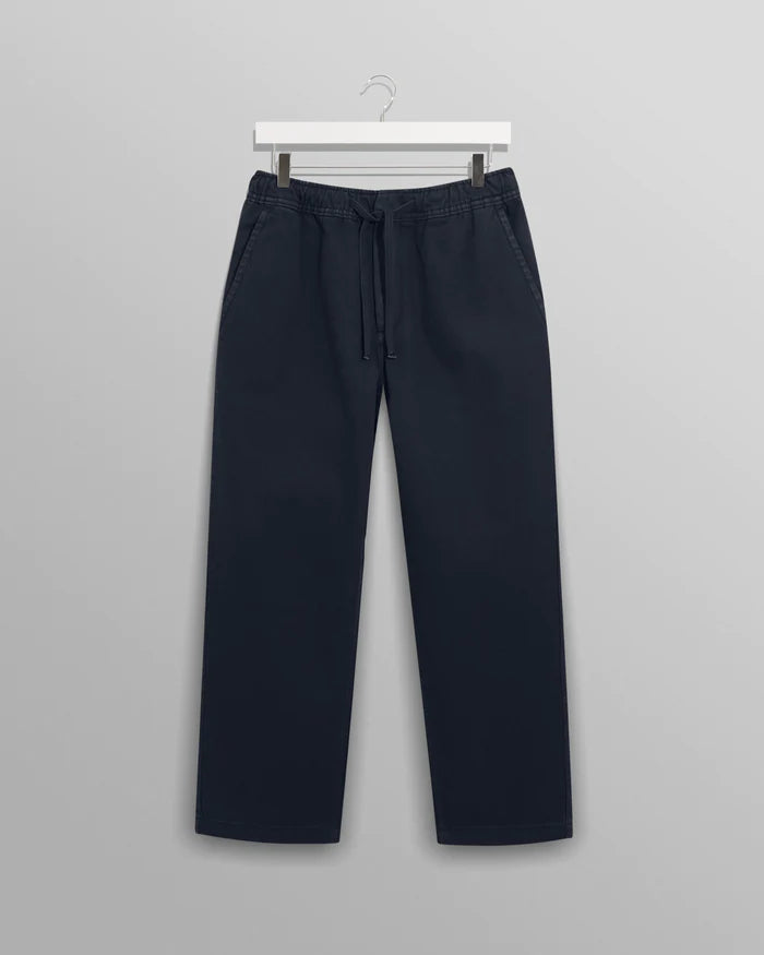 Wax London Kurt Trouser Organic Cotton Twill - Navy– The Projekt Store