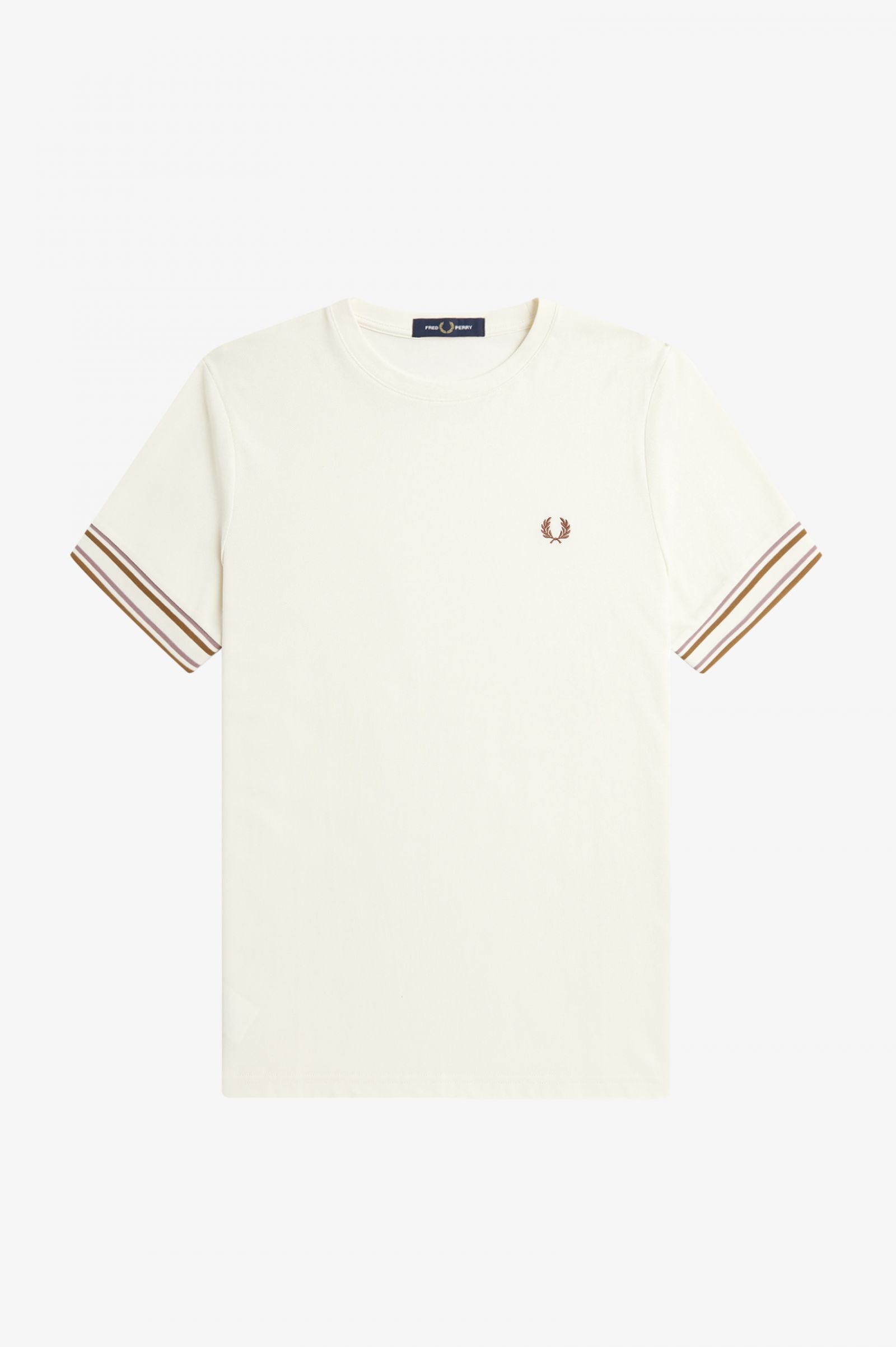 Fred Perry M6568 Bold Tipped Pique T-Shirt - Ecru– The Projekt Store