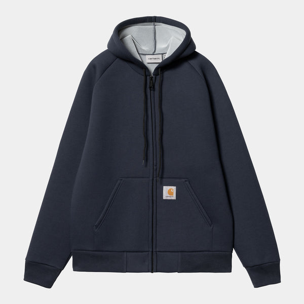 Carhartt WIP Car-Lux Hooded Jacket - Blue / Grey– The Projekt Store