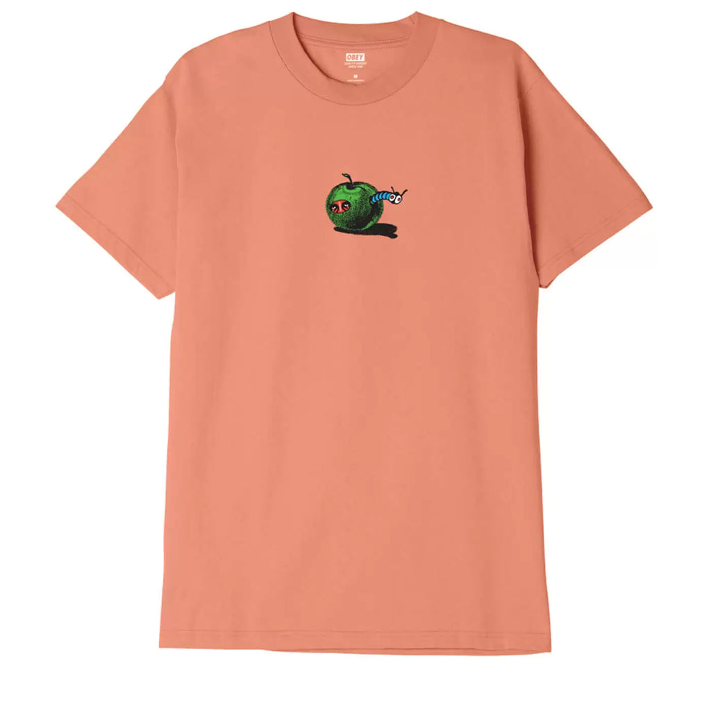 OBEY Apple Worm T-Shirt - Citrus