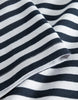 Les Deux Adrian Stripe T-Shirt - Dark Navy / White