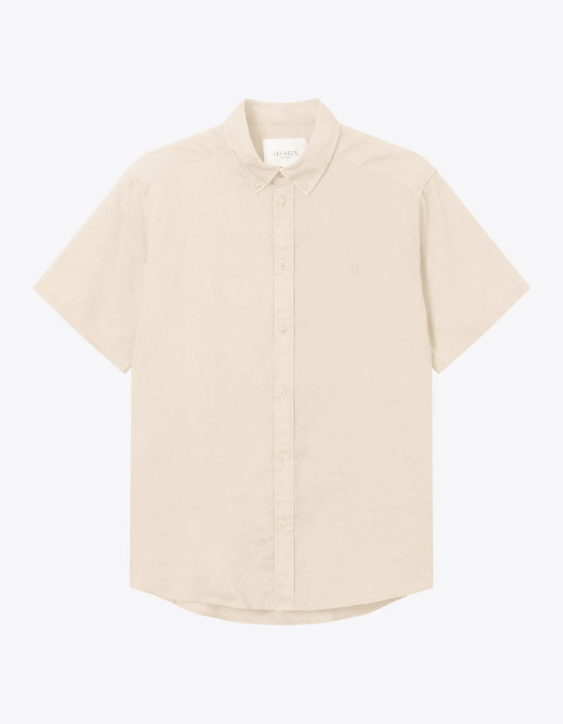 Les Deux Kris Linen SS Shirt - Ivory