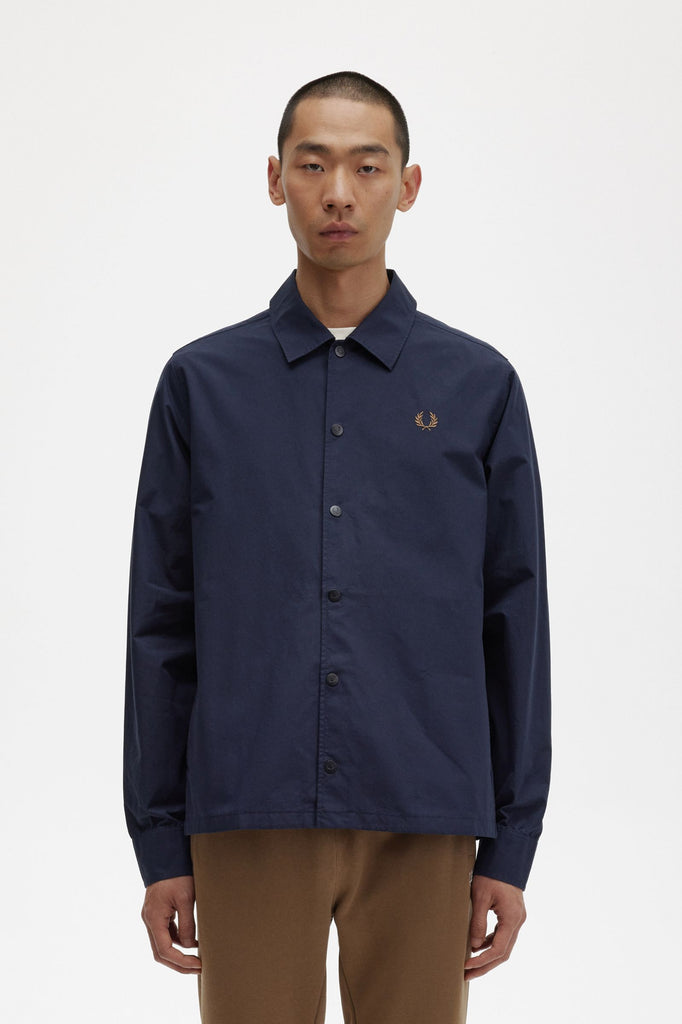 Fred Perry M5653 Lightweight Overshirt - Navy