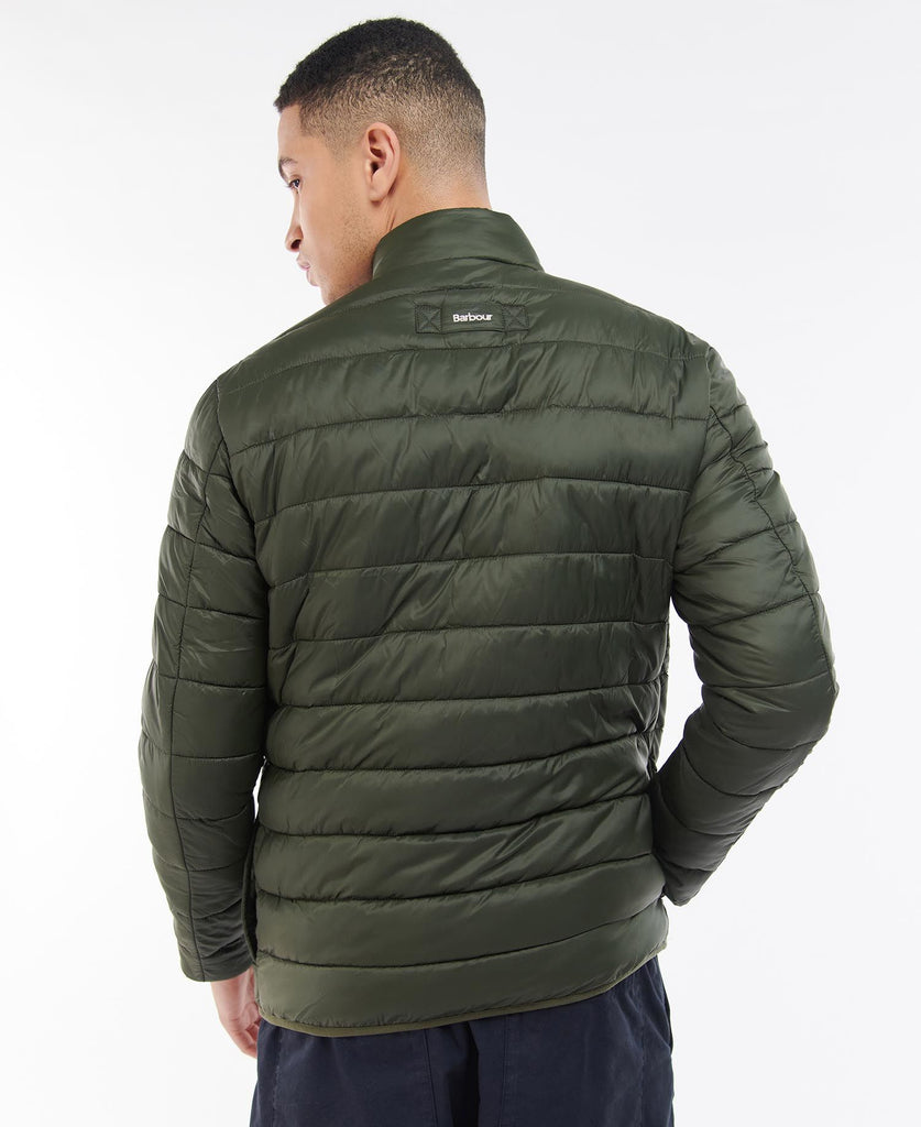 Barbour Baffle Overhead Quilted Jacket - Light Moss