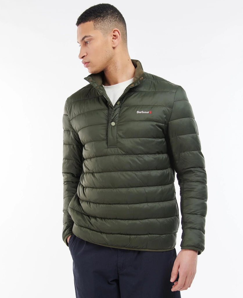 Barbour Baffle Overhead Quilted Jacket - Light Moss