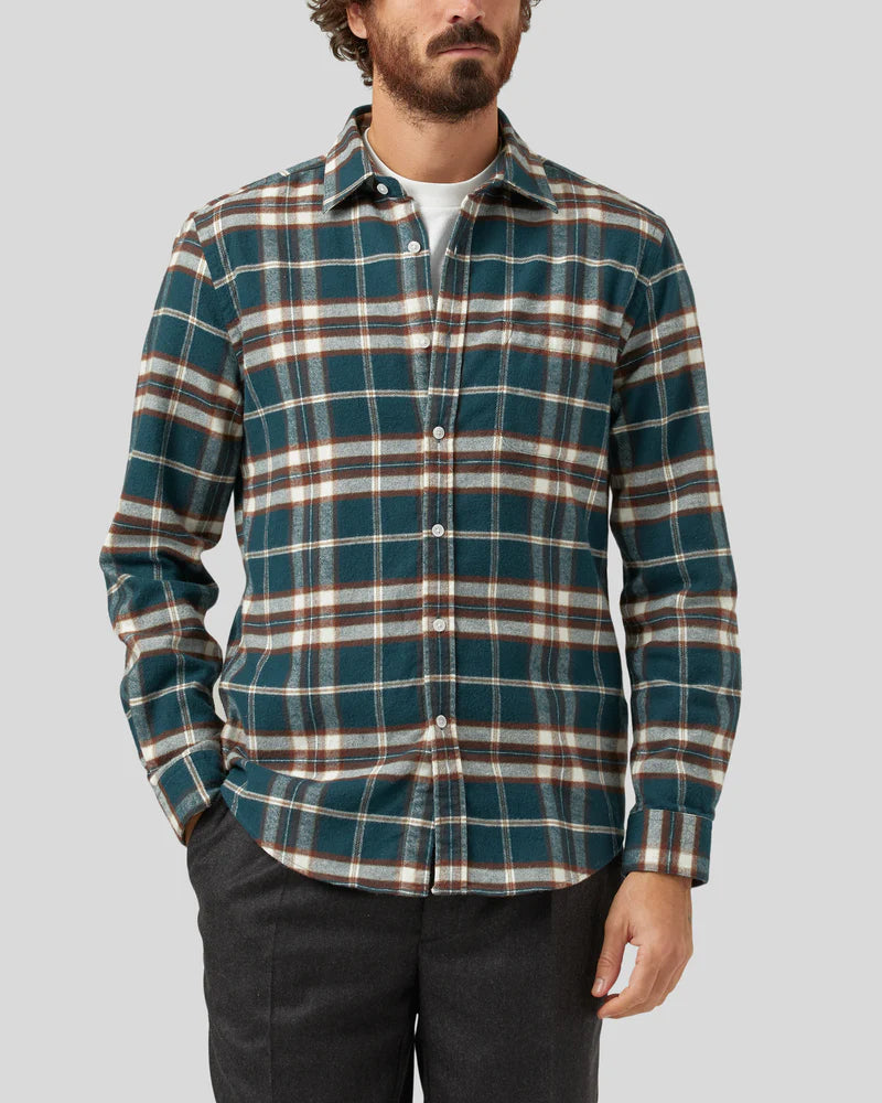 Portuguese Flannel Smooth Check Shirt