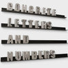 Hand Cast Concrete Letters & Numbers - Grey