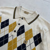 Gabicci Vintage Brando Knitted Polo - Cream